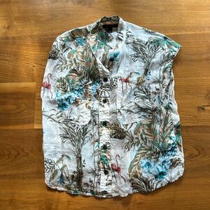 Floral top from Banana Republic, safari collection. Worn once.